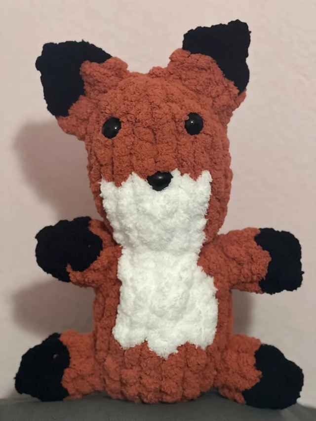 fox knit plushy